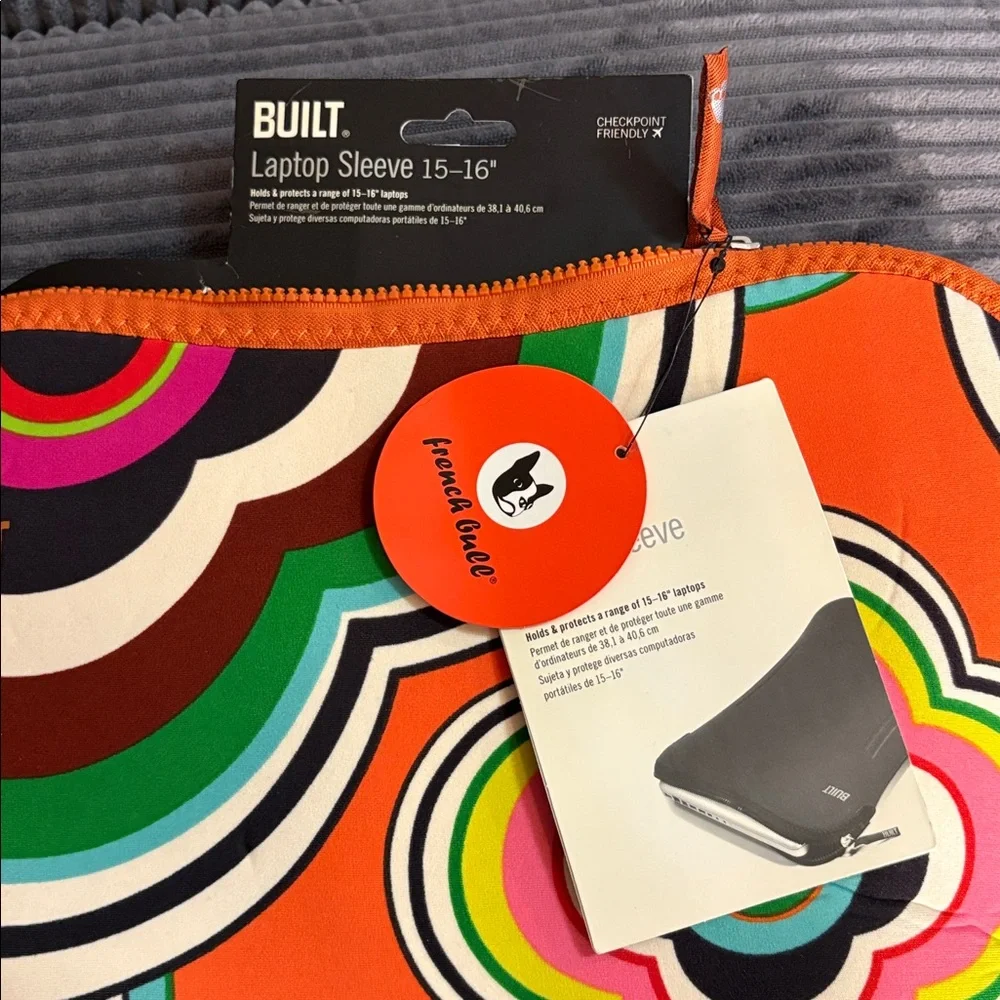BUILT NY Colorful Retro Floral Laptop Sleeve 15-16